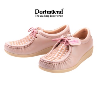 Dortmuend ProSeries JS508 013-053 Pink-Checked  ส้นสูง 1.25" รองเท้าสุขภาพ ที่ถักหนังหน้าด้วยมือทั้งคู่
