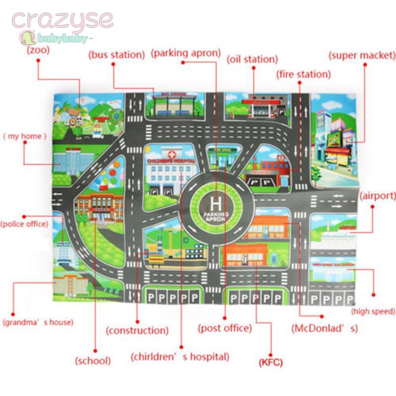 แผนที่ของเล่นรถบังคับของเล่นเด็ก