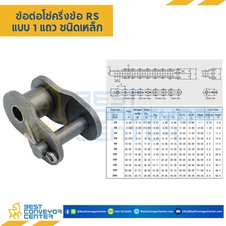 ข้อต่อครึ่งข้อ แถวเดี่ยว RS No.35 (Steel)