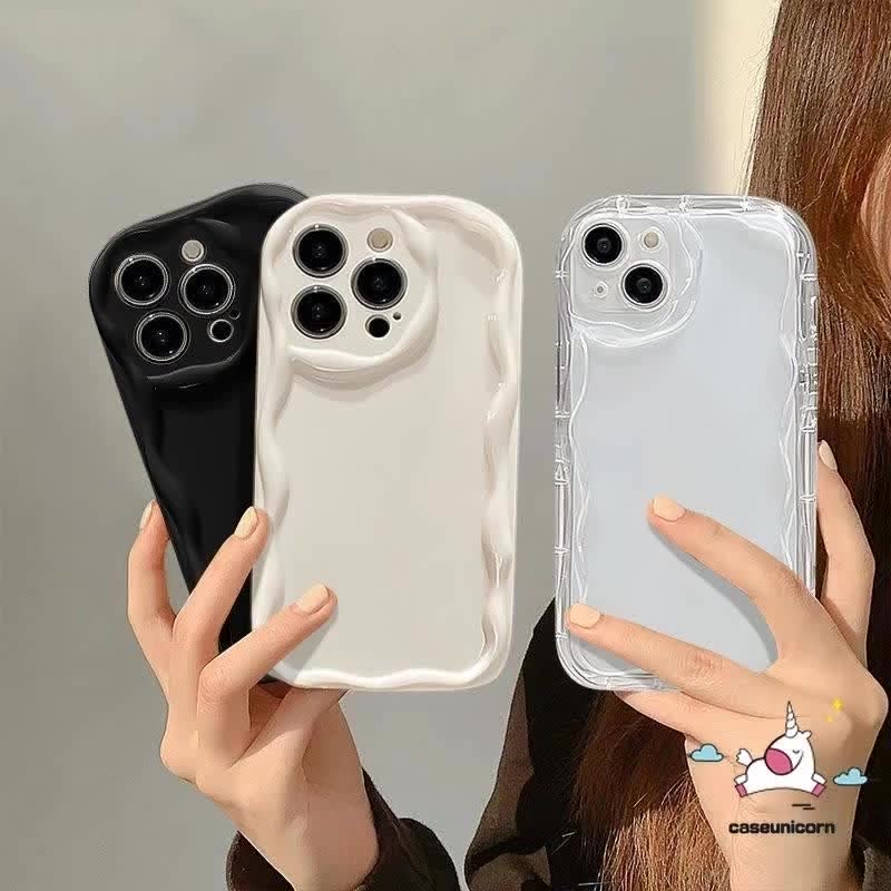 เคสโทรศัพท์มือถือนิ่ม-ขอบหยัก-ลายสีน้ํา-3d-เรียบง่าย-สําหรับ-iphone-15-11-12-13-14-pro-max-7plus-xr-x-xs-max-15-7-8-plus-se-2020