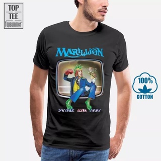 เสื้อยืด พิมพ์ลาย Marillion Punch And Judy 84 Rock Punk 379 032281 สไตล์วินเทจ คลาสสิก พลัสไซซ์ สําหรับผู้ชาย