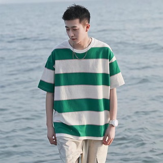ภาพหน้าปกสินค้าเสื้อยืดแขนสั้นผู้ชายเกาหลีเทรนด์เรียบง่ายลายหลวมความคมชัดสี Casual T-Shirt ที่เกี่ยวข้อง
