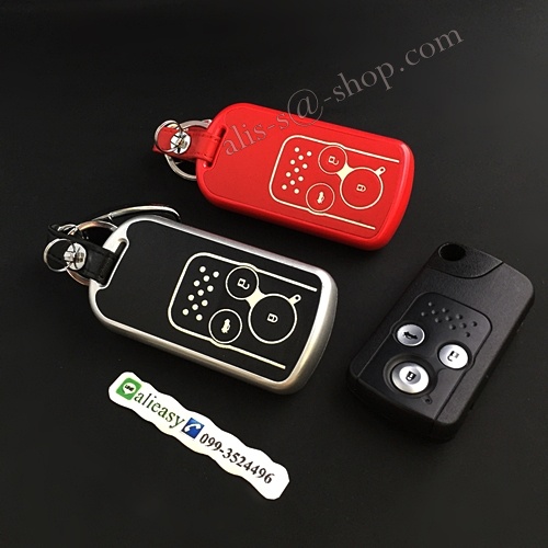 กรอบ-เคส-ใส่กุญแจรีโมทรถยนต์-รุ่นเรืองแสง-honda-civic-fb-cr-v-keyless-3-ปุ่ม