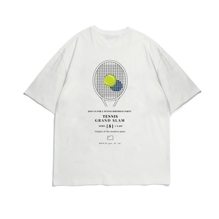 ภาพหน้าปกสินค้าเสื้อยืดโอเวอร์ไซส์ Oversize sleeve unisex \"Tennis\" ซึ่งคุณอาจชอบราคาและรีวิวของสินค้านี้