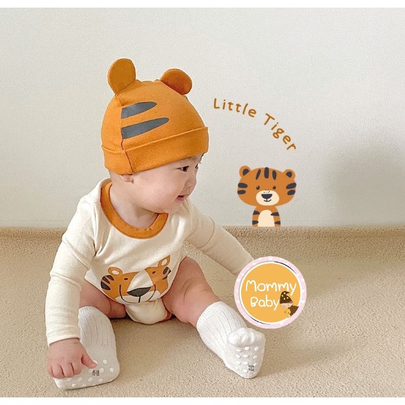 am-little-tiger-บอดี้-สูท-ชุดเด็กน่ารักเเถมหมวกส้ม-น่ารักๆ