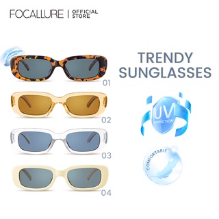 FOCALLURE#AmberGold แว่นกันแดดแฟชั่น Trendy UV Protection Eyewear Glasses