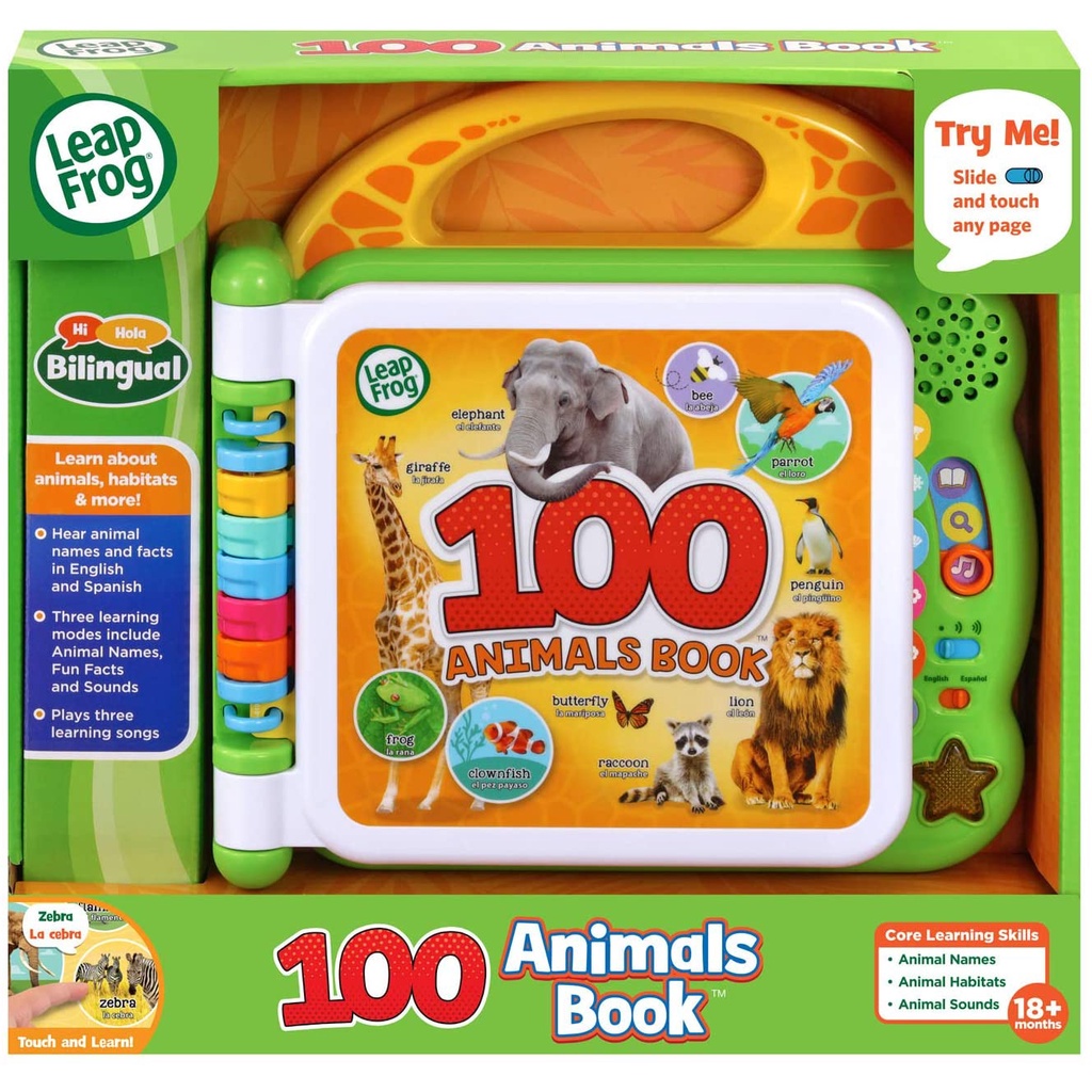 ของแท้นำเข้า-leapfrog-100-animals-book-green-ราคา-1-250-บาท