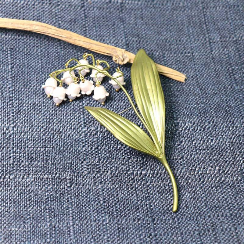 เครื่องประดับ-เข็มกลัด-รูปดอกไม้-lily-of-the-valley-หรูหรา-สําหรับผู้หญิง-เพื่อนเจ้าสาว
