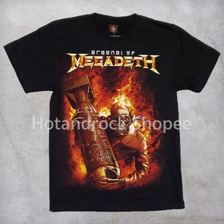 เสื้อยืดผ้าฝ้ายพรีเมี่ยม เสื้อวง Megadeth TDM 1166 HOTANDROCK