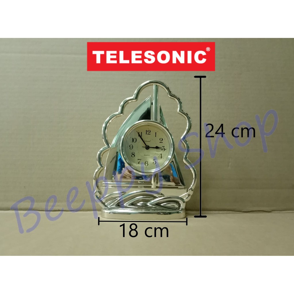 นาฬิกาตั้งโต๊ะ-นาฬิกาประดับห้อง-telesonic-ทรงเรือใบ-ของแท้