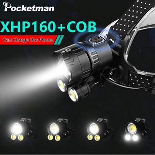 ภาพหน้าปกสินค้า2021 Xhp160 ไฟฉาย Led 16-Core Xhp Cob พลังงานสูงซูมได้ 18650 สาย Usb ที่เกี่ยวข้อง