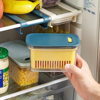 กล่องใส่ของ ในตู้เย็น ทูโทน กล่องสูญญากาศ แขวนในตู้เย็นได้ ช่วยถนอมอาหาร เก็บของได้นานวันขึ้น
