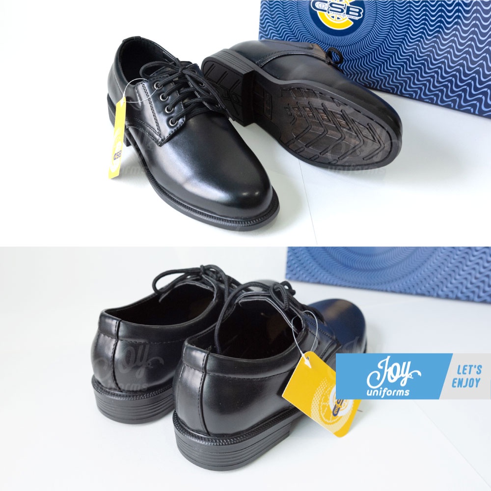 ภาพสินค้ารองเท้าคัทชูชายแบบสวม-ผูกเชือก สำหรับนักศึกษา, ใส่ทำงาน CSB รุ่น CM500 สีดำ จากร้าน joy.uniforms บน Shopee ภาพที่ 3