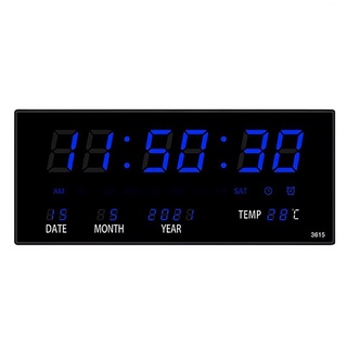 นาฬิกาดิจิตอล (JH3615) 36x15x3cm นาฬิกา ตั้งโต๊ะ LED DIGITAL CLOCK นาฬิกาแขวน นาฬิกาตั้งโต๊ะ