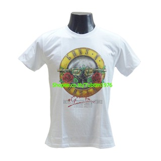 เสื้อวง Guns N Roses เสื้อยืดวงดนตรีร็อค เสื้อวินเทจ กันส์แอนด์โรสเซส GUN8153