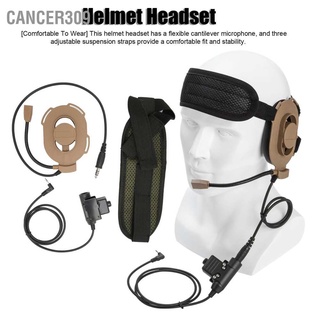 Cancer309 ชุดหูฟังหมวกกันน็อค พร้อม U94 Ptt สําหรับวิทยุสื่อสาร Motorola T5428 6200C T80 2.5 มม.