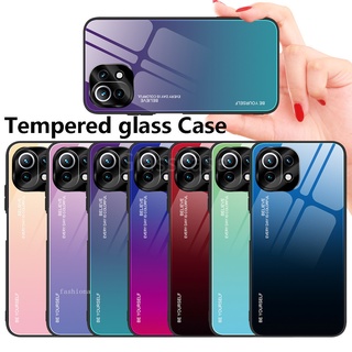 Xiaomi 11T pro 11tpro Xiaomi 11 Lite 5G NE 11lite 5G NE 11 Ultra 11 Pro 11Ultra 11pro Tempered Glass Phone Case Soft TPU Edge Protection Shockproof Hard Back Cover For Xiaomi Mi 11Lite 5G NE Casing