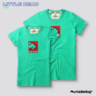 Rudedog เสื้อยืดแขนสั้นชาย/หญิง รุ่น Little Head สีเขียว (ราคาต่อตัว)