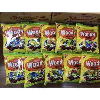 🔥ขายส่ง🔥Woodyขนมช๊อกโกแลต​ รสผลไม้รวม​ ขนาด247กรัม (1ลังมี 12 ห่อ)