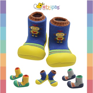 รองเท้าหัดเดิน Attipas - รุ่น Robot - [สี : Yellow, Navy, Green ] [รุ่น Standard]