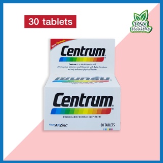 Centrum 30 tablets วิตามินและเกลือแร่ที่จำเป็น 29 ชนิด พร้อมเบต้า-แคโรทีน