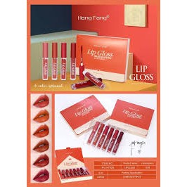 แท้-ส่งไว-heng-fang-no-h7029-lip-gloss-silky-amp-lasting-เซตลิปจุ่มเนื้อกำมะหยี่-6-สี