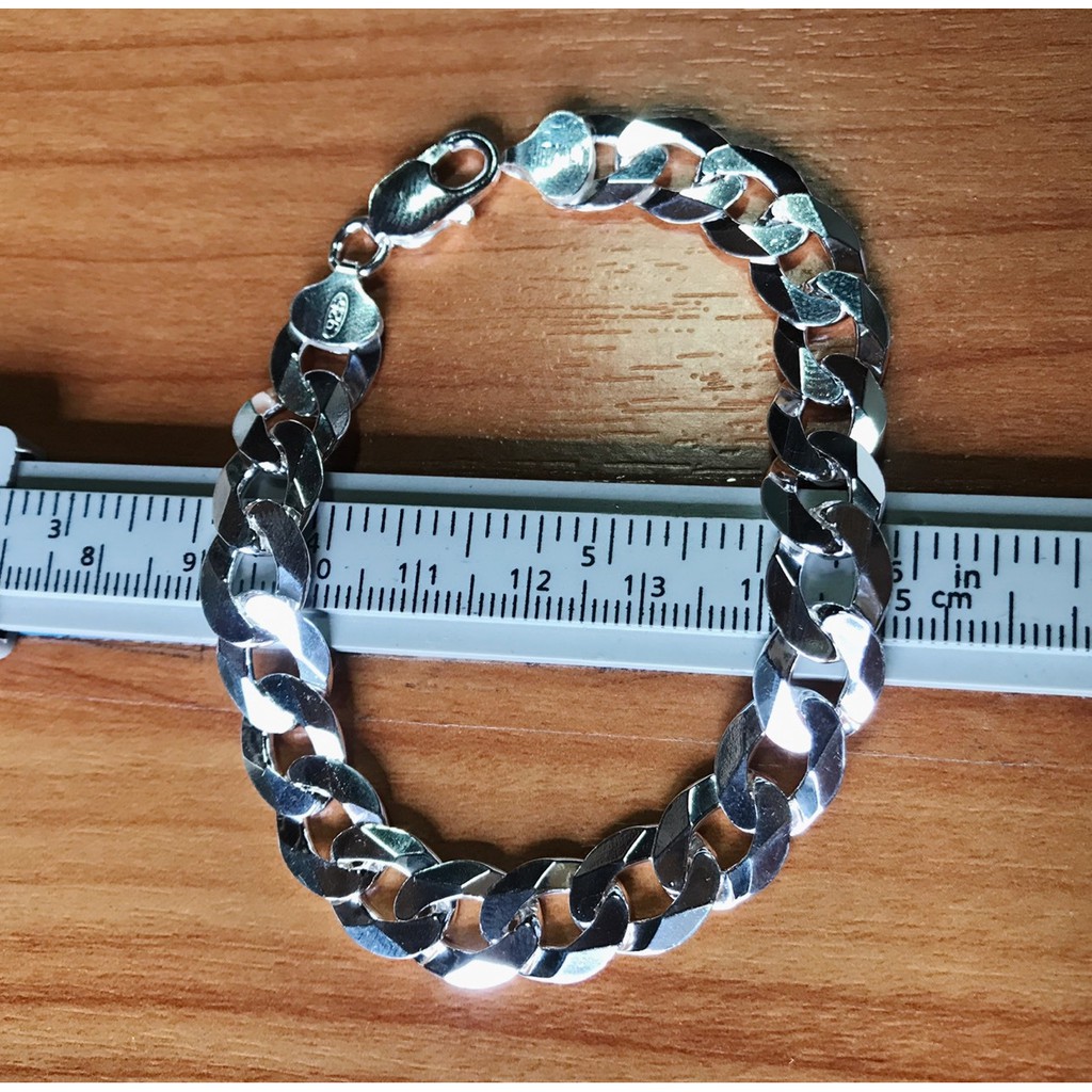 สร้อยข้อมือเงินแท้92-5-ลายเลสแบน-งานอิตาลี-h0203