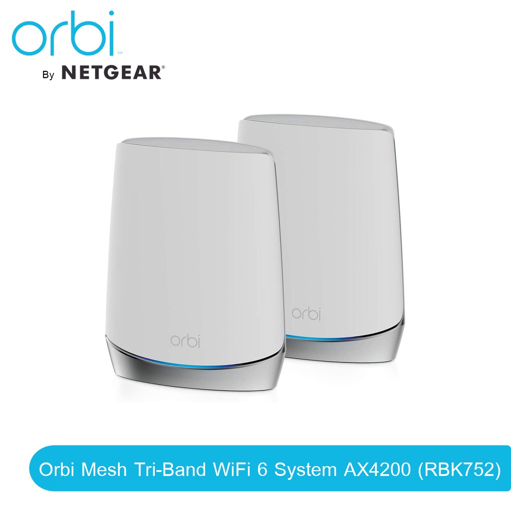 NETGEAR RBK752 Orbi Whole Home Tri-Band Mesh WiFi 6 Router With 1 ...
