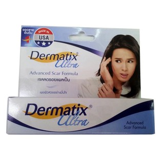 Dermatix Ultra Gel 15g เดอร์มาติกซ์ อัลตร้า เจล รักษาแผลเป็น คีลอยด์ แผลผ่าตัด ผ่าคลอด ไฟไหม้ น้ำร้อนลวก แผลสิว15กรัม