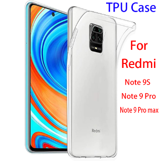 CZM Redmi 9A เคส 9C 9 Note 9S note9 Pro Max Xiaomi Poco M2 Pro RedmiNote 8T 8 7S 7 6 5 Pro K30 K20 ZOOM Y3 GO S2 Y2  เคสอัลตร้าบางใสซิลิโคน TPU เคสกันกระแทกฝาครอบโปร่งใสกลับเชลล์