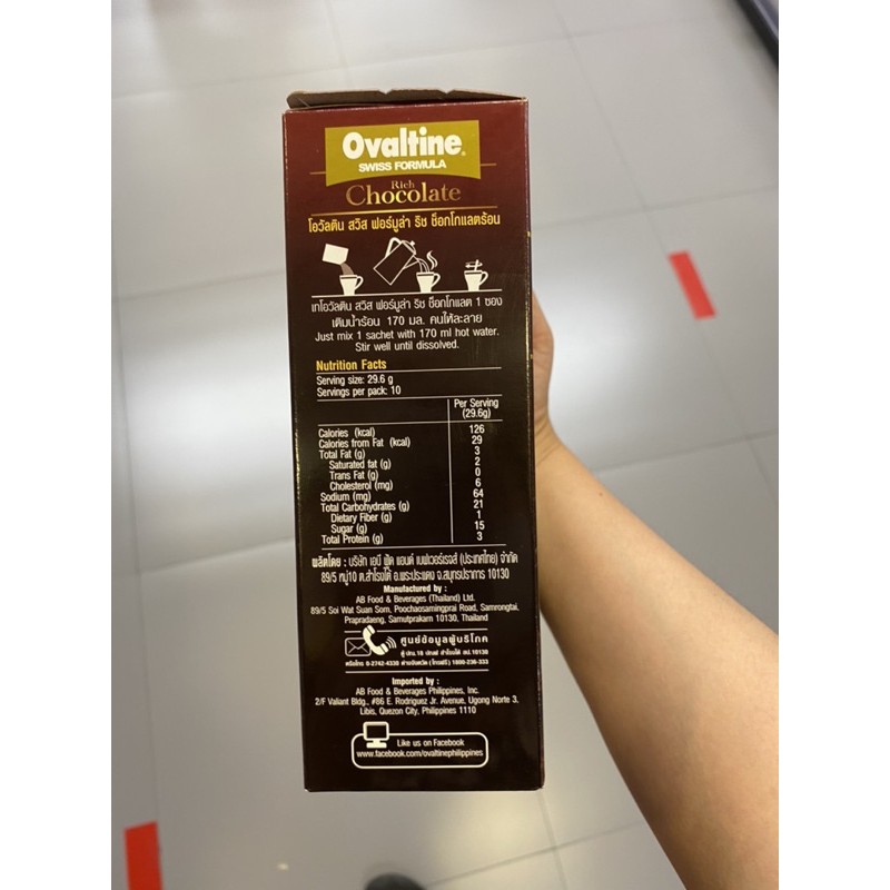 ovaltine-swiss-formula-rich-chocolate-drink-296-g-โอวัลติน-สวิส-ฟอมูล่า-ริช-ช๊อคโกแลต-29-6g-x-10-ซอง