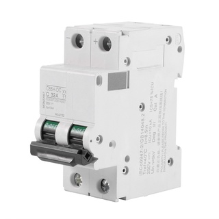 C65H-DC 2P 250V Miniature Circuit Breaker 63A For Solar Panel Grid System Wind Energy And Solar Hybrid System DC System