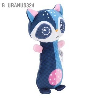 B_uranus324 Baby Cartoon Stuffed Animal Sticks Toys Soft Plush Rattle Birthday Gifts for Toddlers