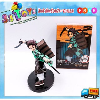 SS Toys โมเดล ดาบพิฆาตอสูร Kimetsu no Yaiba ทันจิโร่ สูง18ซม. มีกล่อง(งานก็อป)