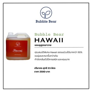 Bubble Bear Hawaii Shampoo for pet size 3500ml