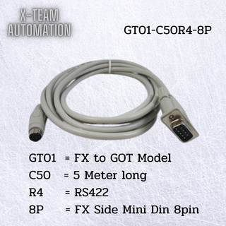 สินค้า GT01-C50R4-8P / Serial Cable for FX to GOT 11/15/16 GOT2000