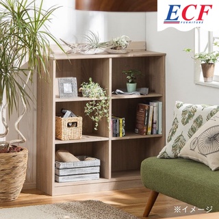 ECF Furniture ชั้นวางของ 6 ช่อง ชั้นปรับระดับความสูงได้