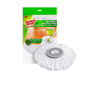 โปรโมชั่น : Scotch-Brite® Spin Mop Refill Single Pack สก๊อตซ์-ไบรต์® อะไหล่ผ้าม็อบไมโครไฟเบอร์สำหรับถังปั่น