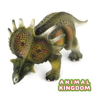 Animal Kingdom - โมเดลไดโนเสาร์ Styracosaurus เขียว ขนาด 16.00 CM (จากหาดใหญ่)