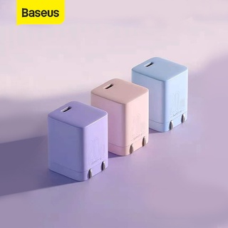 Baseus 20W PD Super Si USB C ที่ชาร์จโทรศัพท์ สําหรับ iPhone 12 Pro Max / iPhone 13 รองรับ QC3.0 ชาร์จเร็ว แบบพกพา ที่ชาร์จโทรศัพท์