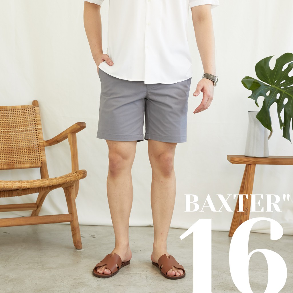 ภาพสินค้ากางเกงขาสั้นผู้ชาย 16 นิ้ว FINE CHINO BAXTER 16 RALPH T กางเกงขาสั้นชาย สีขาว ชิโน่ จากร้าน ralpht.official บน Shopee ภาพที่ 2