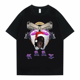 [S-5XL] Chief Keef เสื้อยืดลําลอง แขนสั้น ทรงหลวม โอเวอร์ไซซ์ สไตล์ฮิปฮอป วินเทจ สตรีท คลาสสิก แฟชั่นสําหรับผู้ชาย ผู้หญ