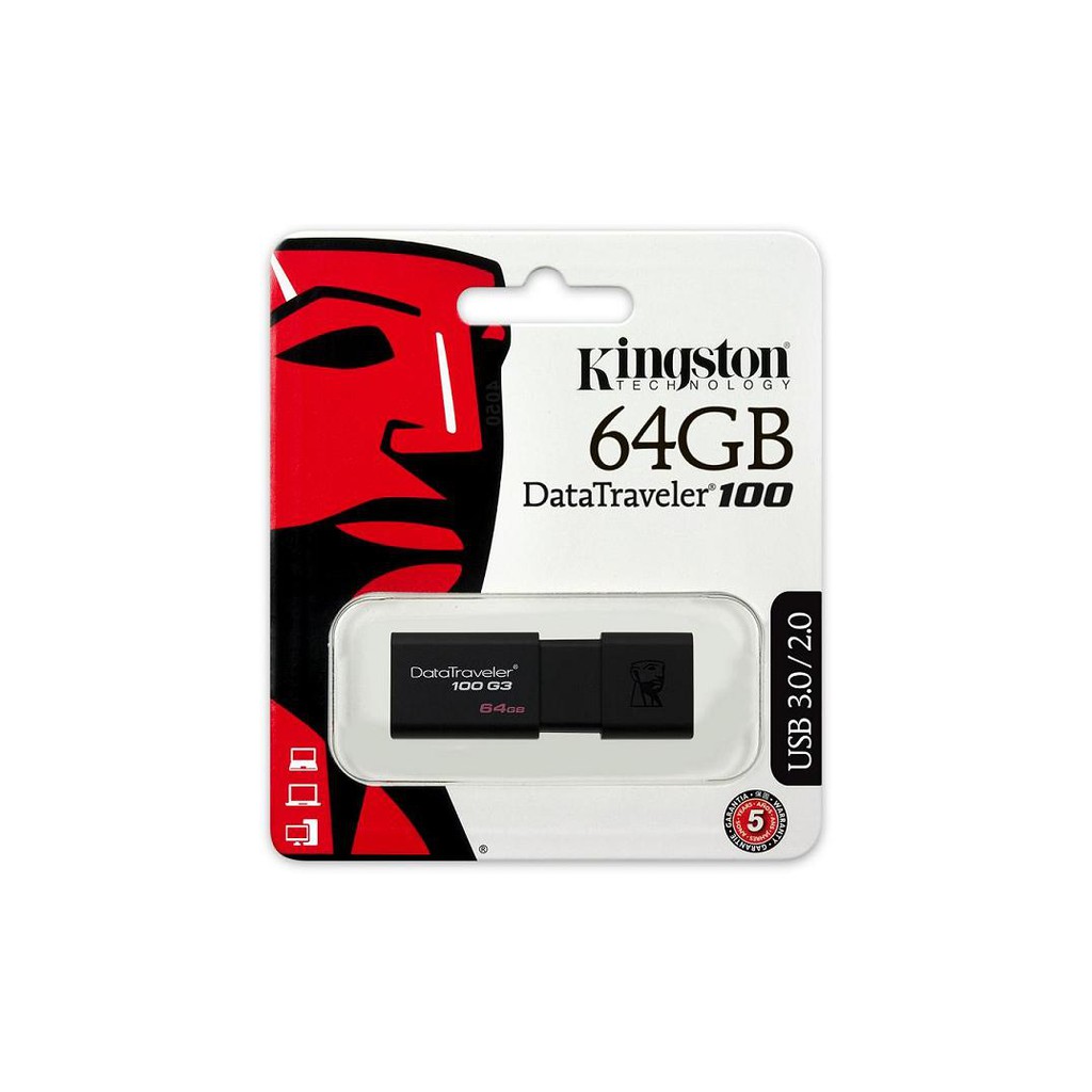 ภาพสินค้าKingston DataTraveler 100 G3 USB 32GB 64GB 128GB จากร้าน bigg1168 บน Shopee ภาพที่ 1