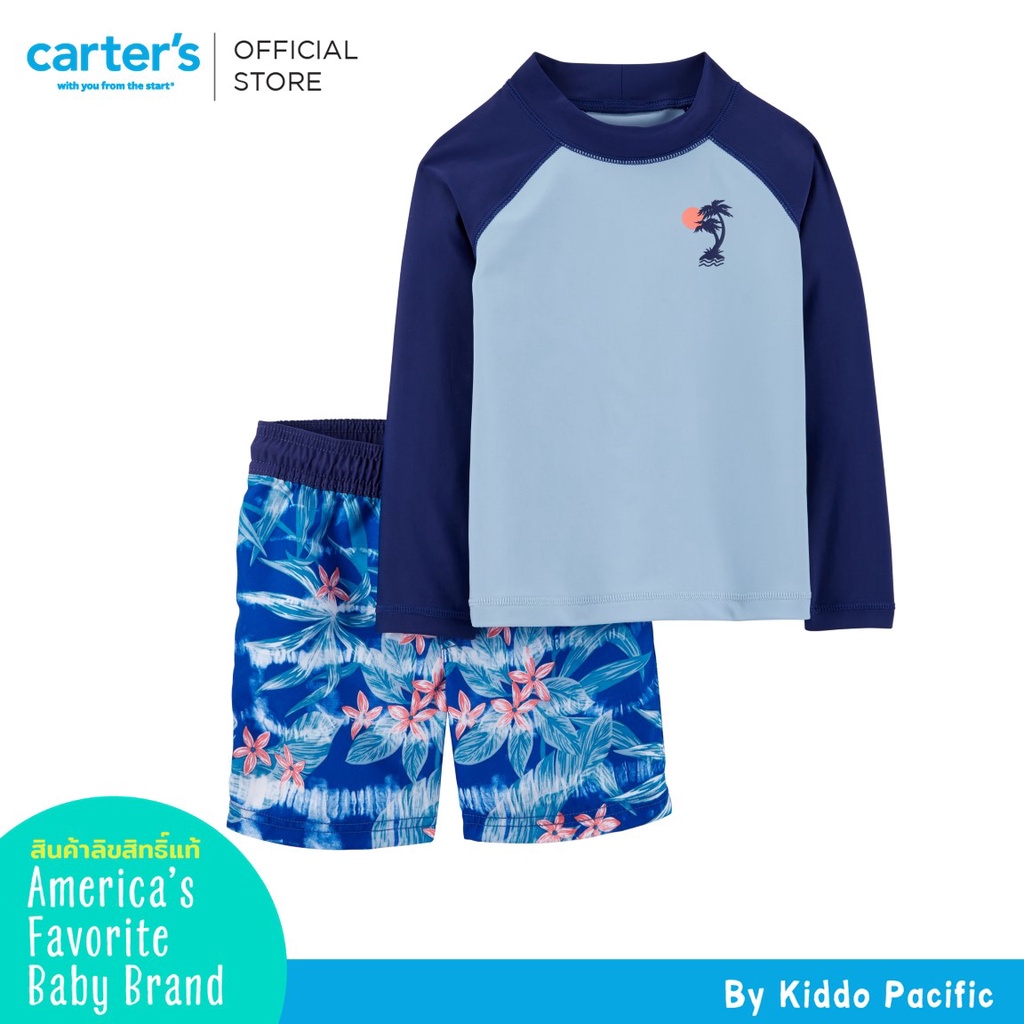 carters-swim-long-sleeve-pants-2pc-print-l8-คาร์เตอร์เสื้อผ้าชุดว่ายน้ำเซท-2-ชิ้น