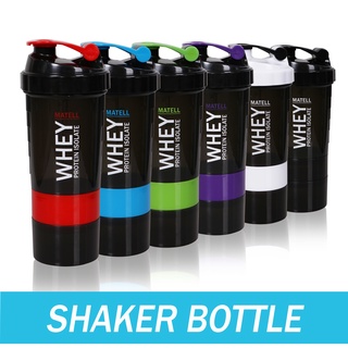 ภาพขนาดย่อสินค้าShaker Bottle Whey Protein แก้ว กระบอก เชค เวย์ เชคเกอร์ เวย์โปรตีน + ช่องใส่วิตามิน