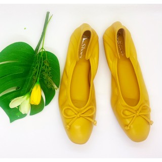 Jolie Style in Lemon รองเท้าเพื่อสุขภาพ พื้นบุนิ่ม ใส่ทั้งวันไม่มีกัด