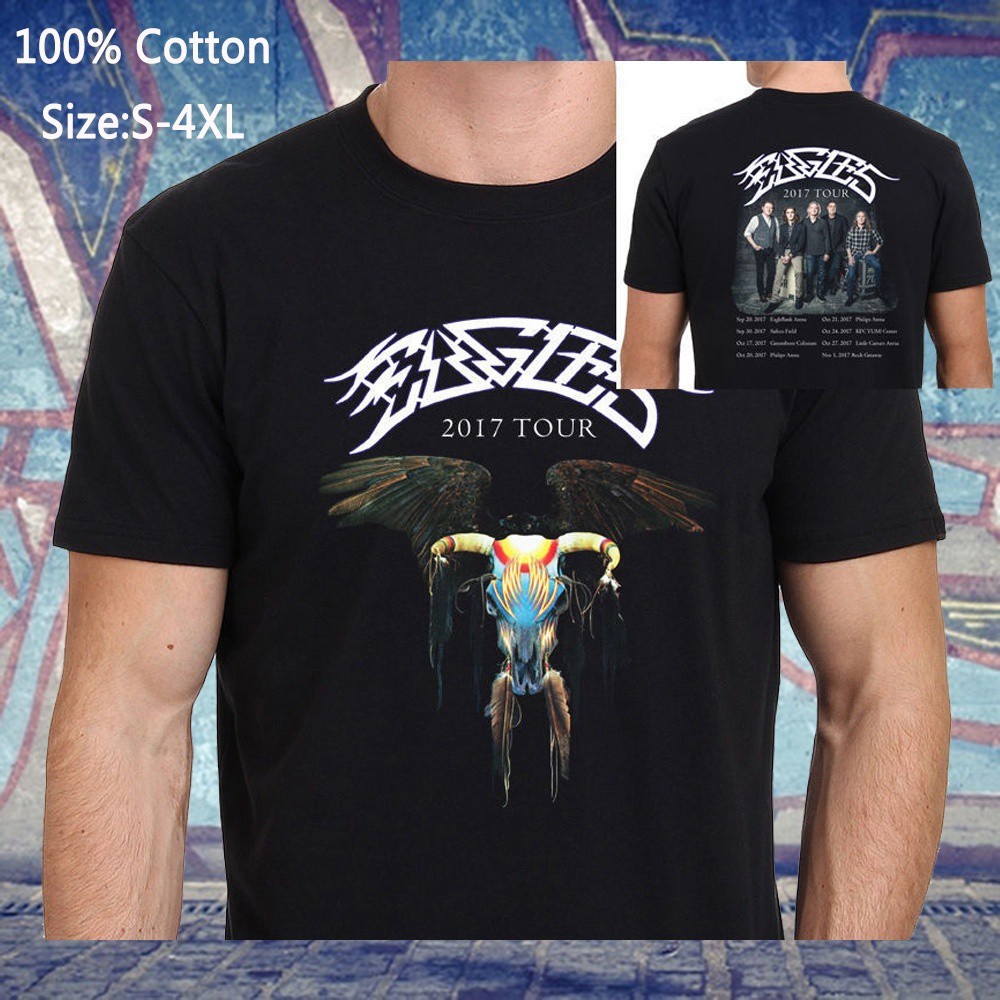 ผ้าฝ้ายแท้เสื้อยืด-พิมพ์ลาย-eagles-tour-band-legend-สไตล์ฮิปสเตอร์-สําหรับผู้ชาย-s-5xlสามารถปรับแต่งได้
