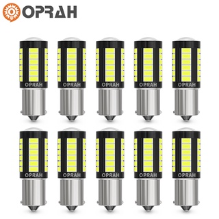 ((10 ชิ้น) ไฟเบรกท้าย LED 12v-80v 1156 BA15S P21W 1156 BAU15S PY21W 1157 Bay15d P21-5W T20 7440 W21W 7443 W21-5W T25 3157 5630 33SMD