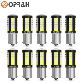 ((10 ชิ้น) ไฟเบรกท้าย LED 12v-80v 1156 BA15S P21W 1156 BAU15S PY21W 1157 Bay15d P21-5W T20 7440 W21W 7443 W21-5W T25 3157 5630 33SMD