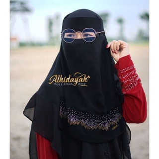 ผ้าคลุมหน้า Niqab BANDANA Nniqob Sequin KHIMAR TEMBORO